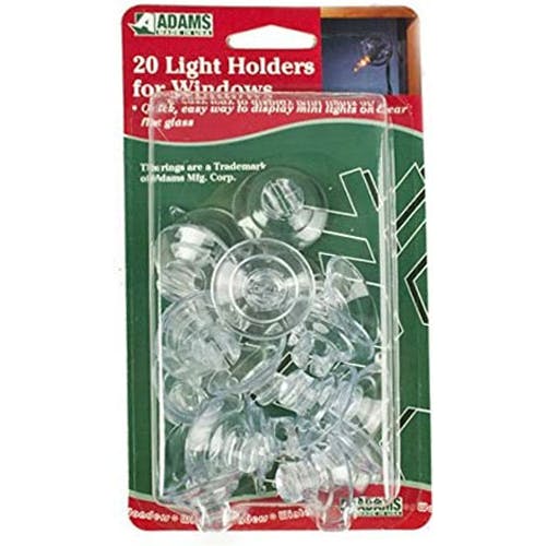 adams mini light holders for windows pack of 20