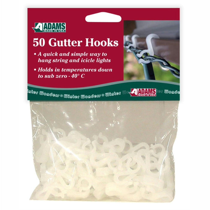 adams mighty light clips gutter hooks pack of 50