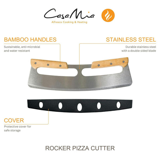 casa mia large pizza cutter rocker