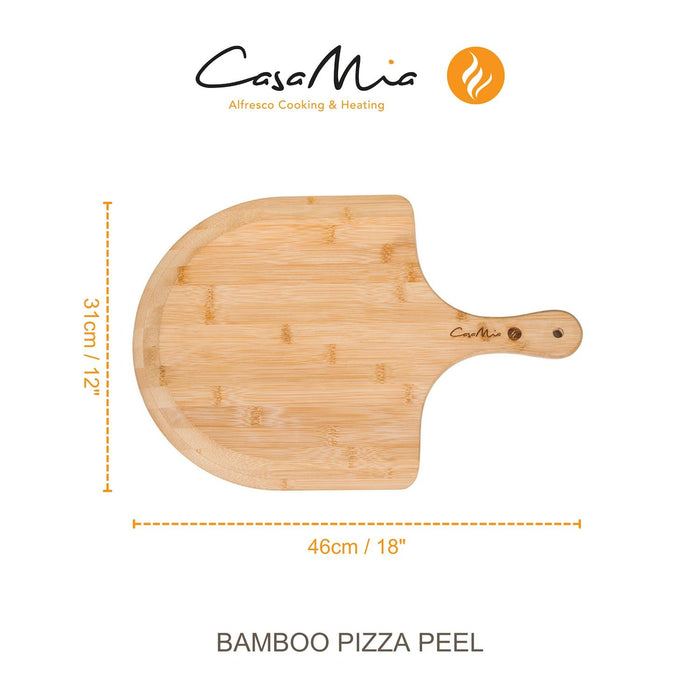 casa mia bamboo pizza peel