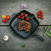 casa mia cast iron griddle skillet pan