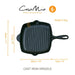 casa mia cast iron griddle skillet pan