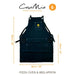 casa mia deluxe black apron