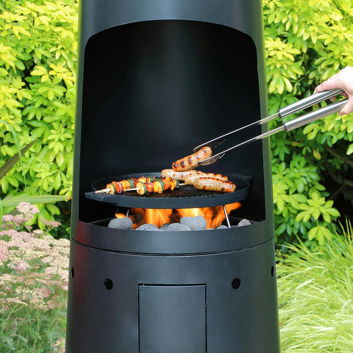 casa mia primo gas chiminea with cooking griddle