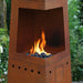 casa mia tempo gas chiminea with cooking griddle