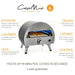 casa mia bravo 12 inch outdoor gas pizza oven