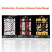 celebration crackers eco deluxe cube fsc mix christmas crackers 8 x 12 silver stripe dot