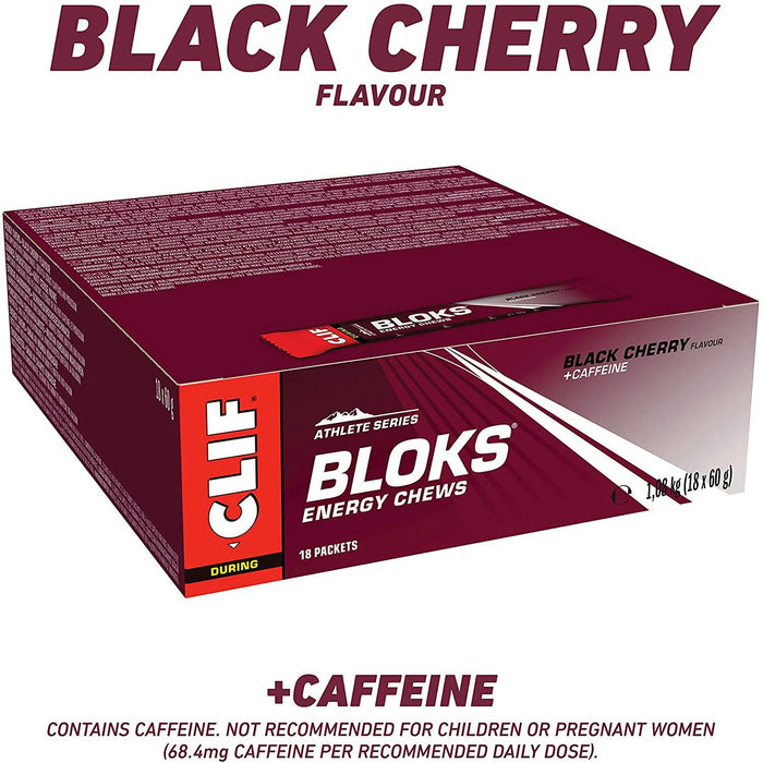 clif shot bloks 18 pack black cherry