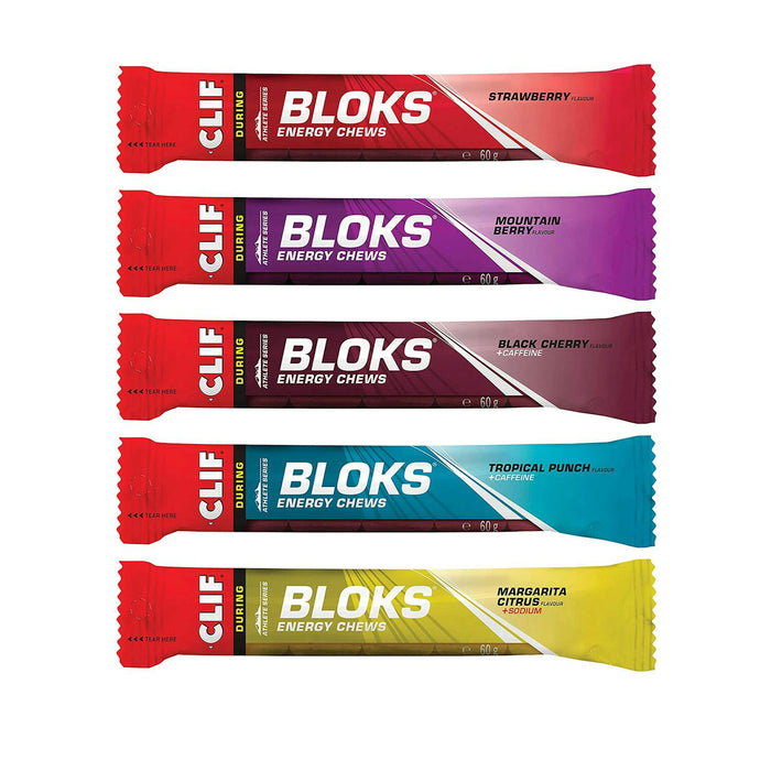 clif shot bloks 10 pack 2 of each of 5 flavours super mix