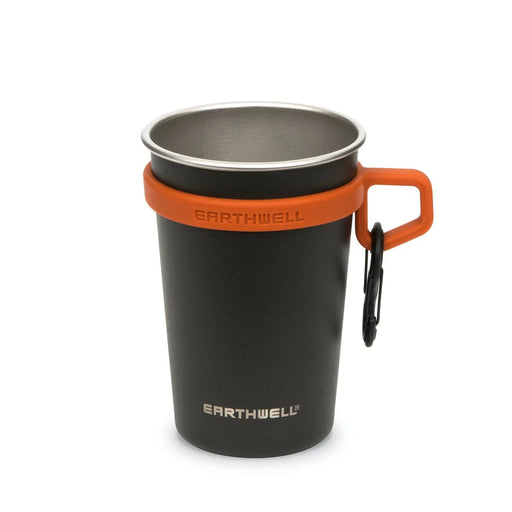 Earthwell Steel Cup 16oz/470ml - Volcanic Black Earthwell