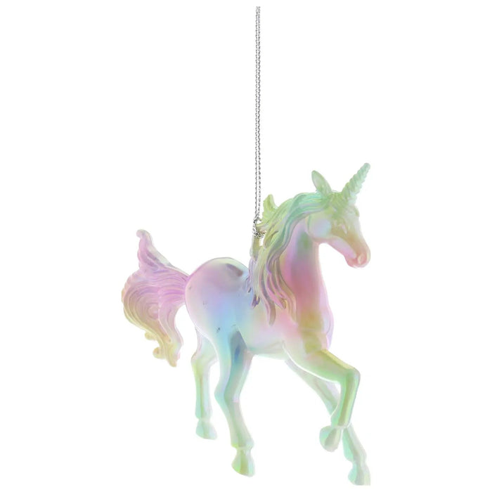 Christmas Tree Bauble : 11cm Rainbow Unicorn Festive Productions