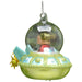 Christmas Tree Glass Bauble : 10.5cm UFO Spaceship Festive Productions