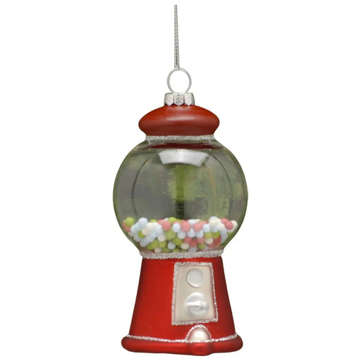 Christmas Tree Glass Bauble : 13cm Gumball Machine Festive Productions