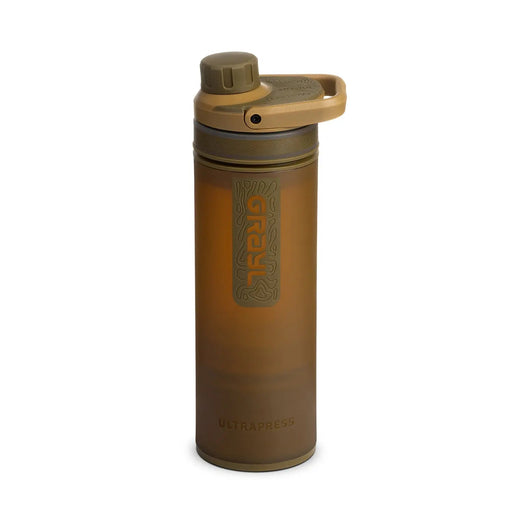 Grayl ULTRAPRESS Water Filter Purifier Bottle : Coyote Brown GRAYL