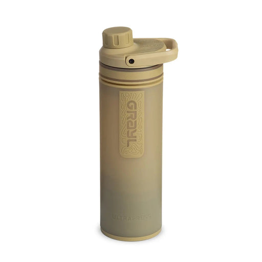 Grayl ULTRAPRESS Water Filter Purifier Bottle : Desert Tan GRAYL