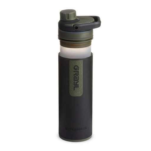 Grayl ULTRAPRESS Water Filter Purifier Bottle : Camp Black GRAYL