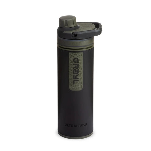 Grayl ULTRAPRESS Water Filter Purifier Bottle : Camp Black GRAYL