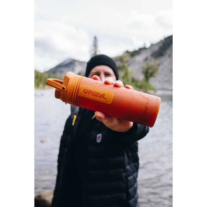 Grayl ULTRAPRESS Water Filter Purifier Bottle : Mojave Redrock GRAYL