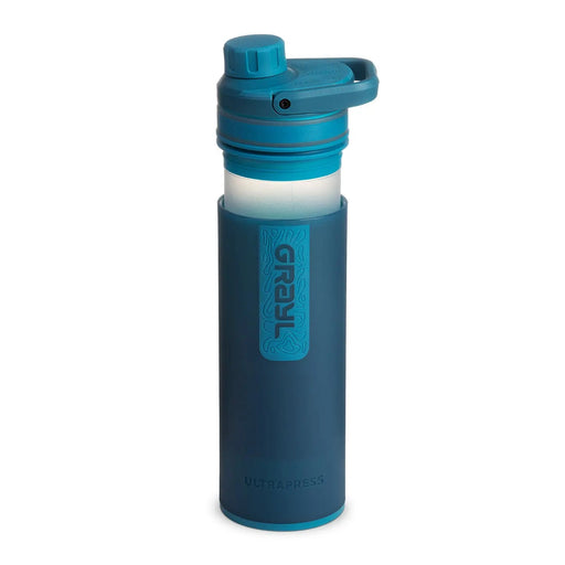 Grayl ULTRAPRESS Water Filter Purifier Bottle : Forest Blue GRAYL