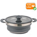 kampa collapsible saucepan 15l grey