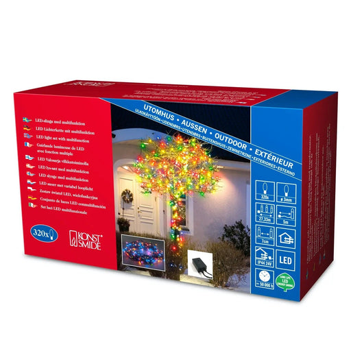 Grade B Warehouse Second - 320 Micro LED Christmas Tree Lights : Plug In : Multicoloured Konstsmide