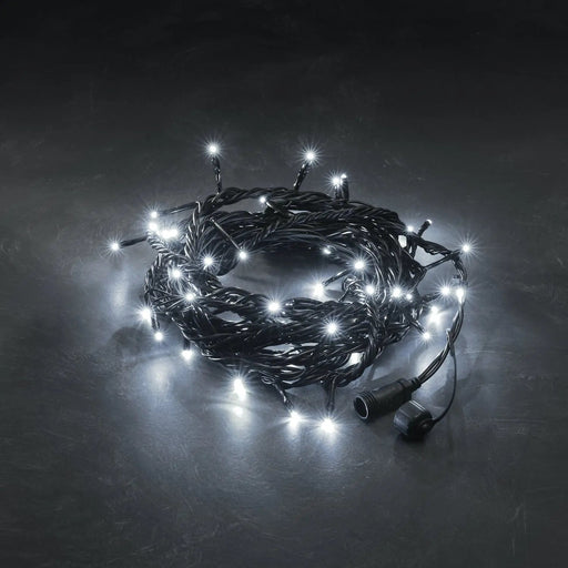 Grade B Warehouse Second - Konstsmide 31V Connectable : 5m Light String : 50 Bright White LEDs : Black Soft Cable Konstsmide