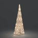 Grade B Warehouse Second - Acrylic Light Up Pyramid : 32 Warm White LEDs : 60cm : Plug In Konstsmide