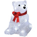 konstsmide 16 led acrylic polar bear 18cm battery