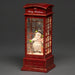 konstsmide water filled led lantern battery timer snowman in phone box