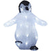 konstsmide 24 led acrylic black white penguin 30cm battery