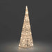 konstsmide acrylic light up pyramid 32 warm white leds 60cm plug in