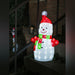 konstsmide light up acrylic snowman with 88 white leds plug in 50cm