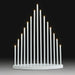 konstsmide white candlestick with 15 warm white leds