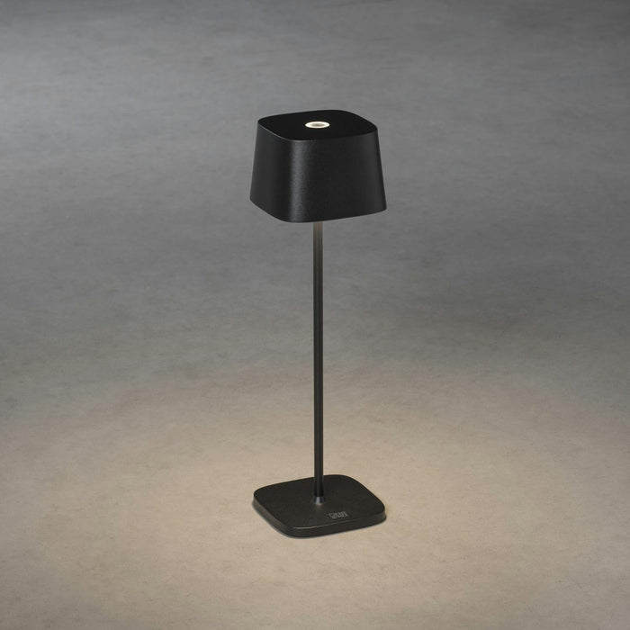 konstsmide capri table lamp usb 2700k3000k dimmable square black