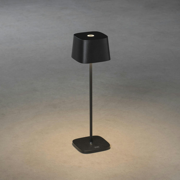 konstsmide capri table lamp usb 2700k3000k dimmable square black