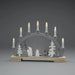 Konstsmide Candlestick 10 LED Bulb Welcome Light : 45cm : Plug-in or Battery : Santa in Forest Konstsmide