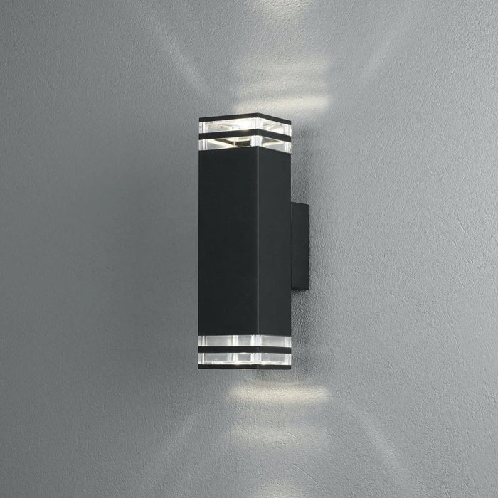 Konstsmide 408-750 : Pollux Wall Light Black 2 X GU10 Konstsmide