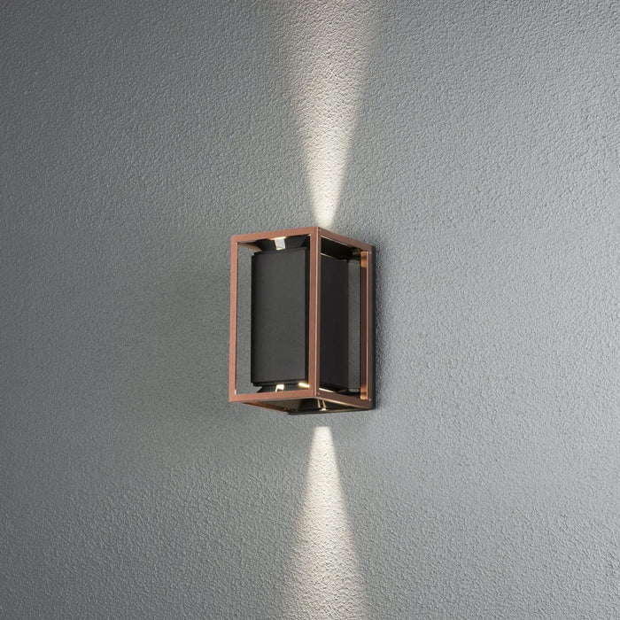 Konstsmide 423-759 : Vale Wall Light Black Copper 2x GU10 Adjustable Beam Konstsmide