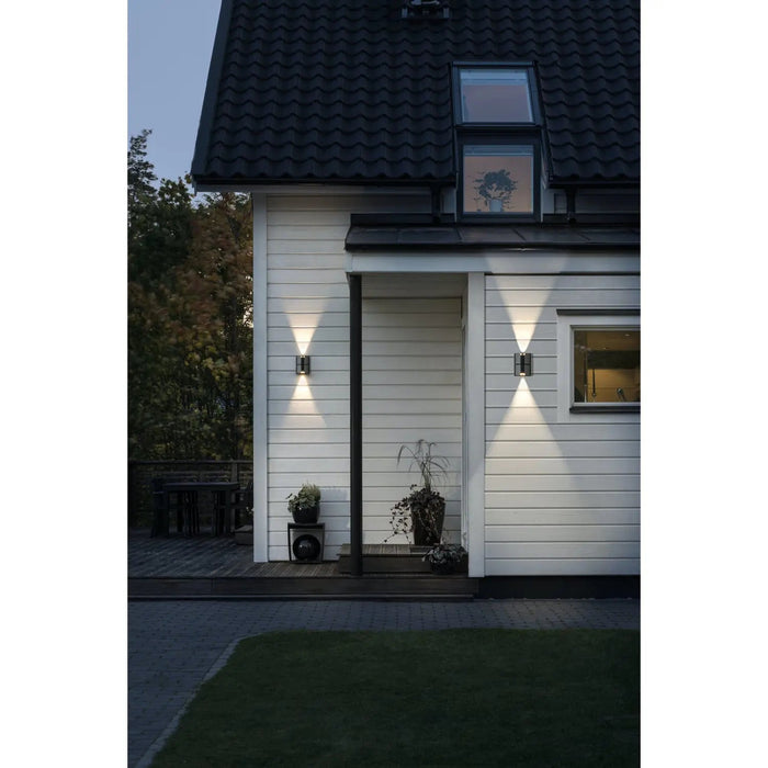 Konstsmide 425-753 : Vidar Wall Light Black Silver 2 X 5W LED Adjustable Dimmable Konstsmide