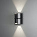 Konstsmide 425-753 : Vidar Wall Light Black Silver 2 X 5W LED Adjustable Dimmable Konstsmide