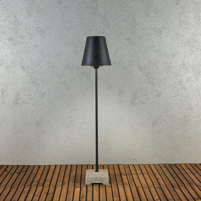 Konstsmide 456-750EE : Lucca Lounge Lantern Black Metal Shade IP44 Konstsmide