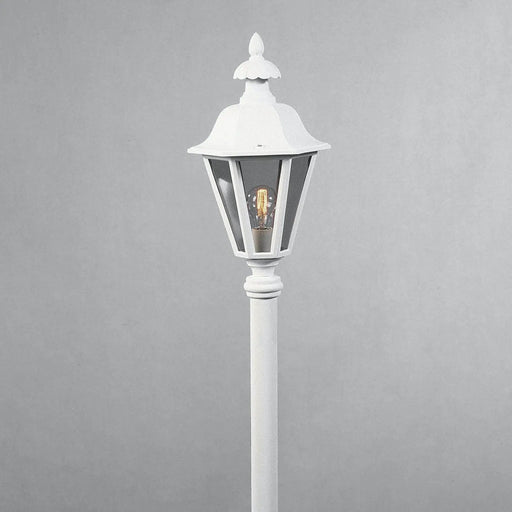 Konstsmide 478-250 : Pallas Post Light Small - Matt White Konstsmide