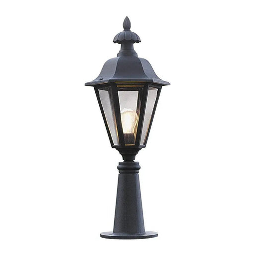 Konstsmide 478-750 : Pallas Post Light Small - Matt Black Konstsmide