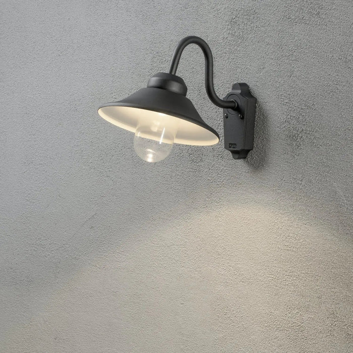 Konstsmide 564-750 : Vega Wall Light Black LED 8W Konstsmide