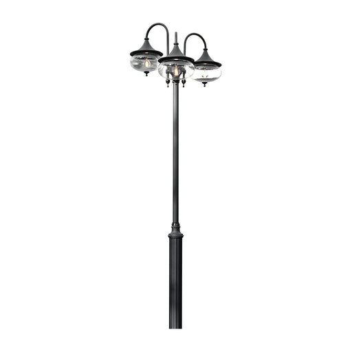 Konstsmide 621-750 : Libra Triple Head Post Light - Matt Black Konstsmide