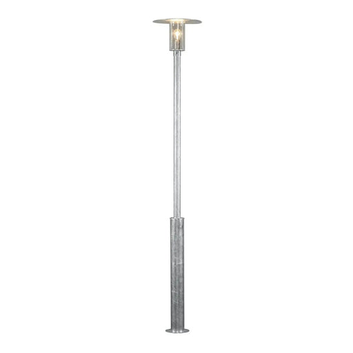 Konstsmide 663-320 : Mode Big Post Light Galvanised. Clear Polycarbonate Glass Rust Proof IP54 Konstsmide