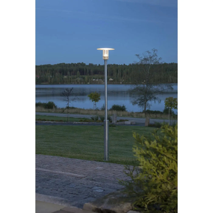 Konstsmide 703-320 : Mode Big Post 8W LED Galvanised Clear Polycarbonate Glass Rust Proof IP54 Konstsmide