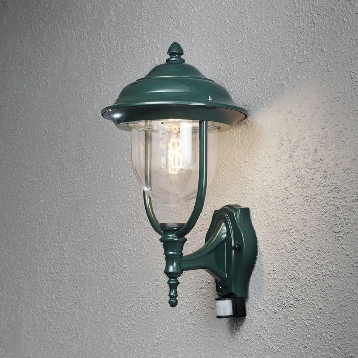 Konstsmide 7235-600 : Parma Up Light Pir Green Konstsmide