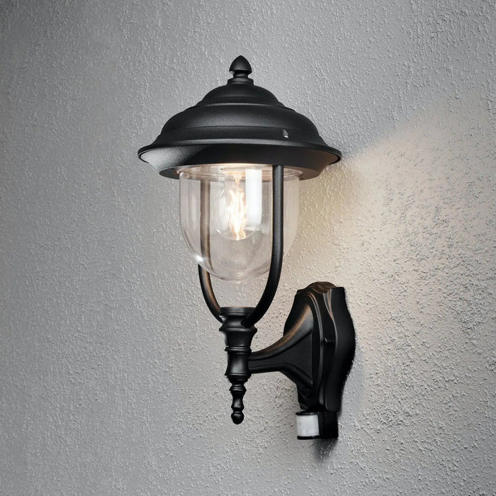 Konstsmide 7235-750 : Parma Up Light Pir M. Black Konstsmide