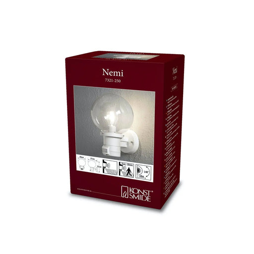 Konstsmide 7321-250 : Nemi Up Light Pir M. White Konstsmide